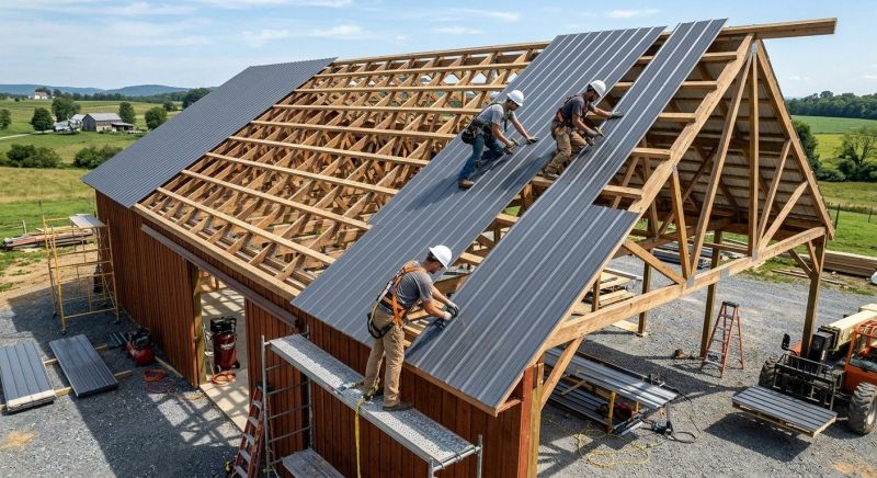 Barn Roof Construction in Cherokee County, GA