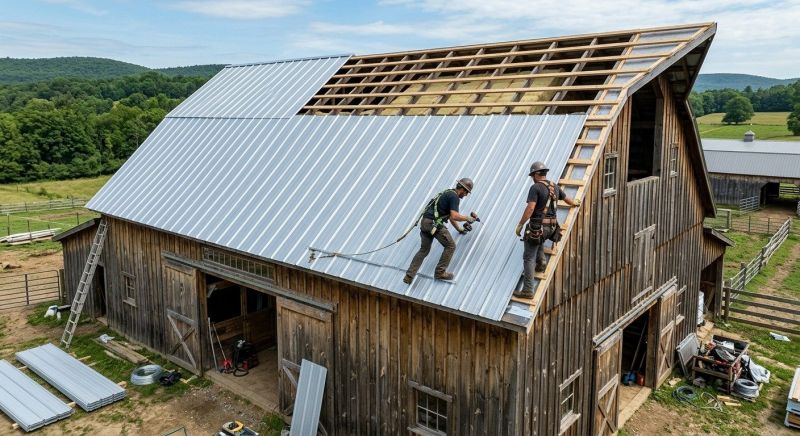 Barn Roof Installation in Cherokee County, GA