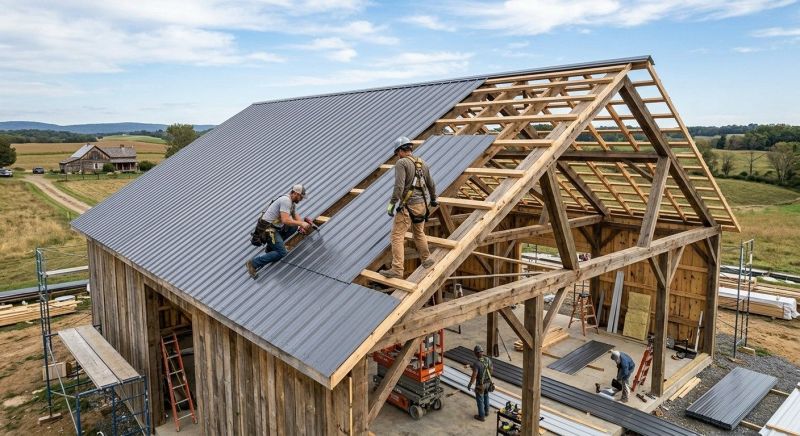 Barn Roof Installation in Cherokee County, GA