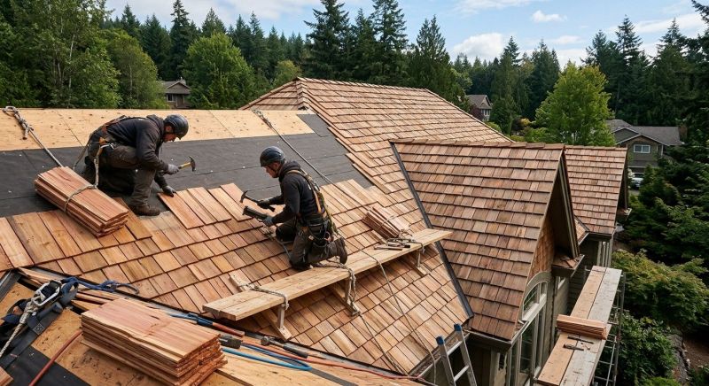 Cedar Roof Installation in Suwanee, GA