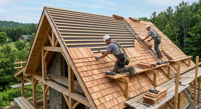 Cedar Shake Roof Construction in Alpharetta, GA