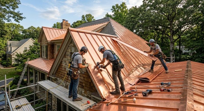 Copper Roof Installation in Cherokee County, GA