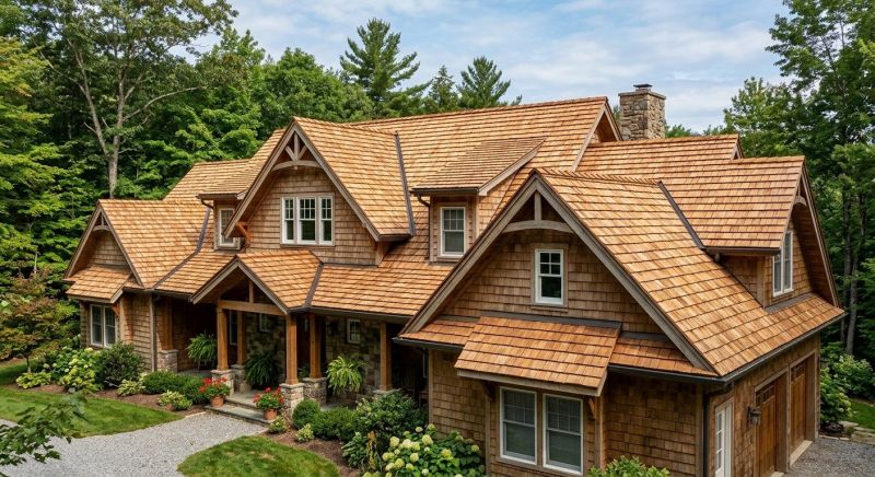 Natural Wood Roof Installation in Cherokee County, GA