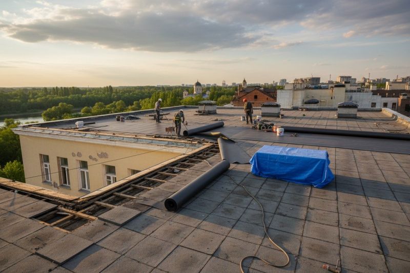 Single Ply Roof Replacement in Forsyth County, GA
