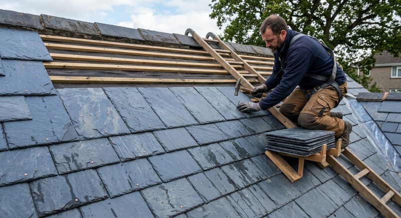 Slate Roof Construction in Ball Ground, GA