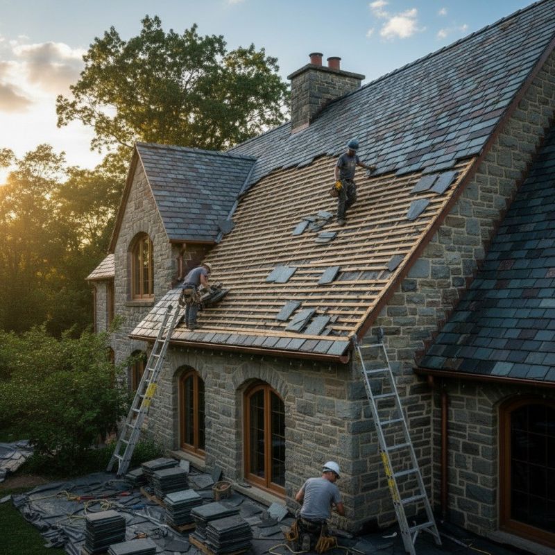 Slate Roof Replacement in Ball Ground, GA