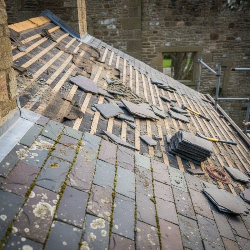 Slate Roof Replacement in Norcross, GA