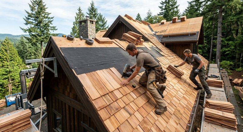 Wood Roofing Installation in Cumming, GA