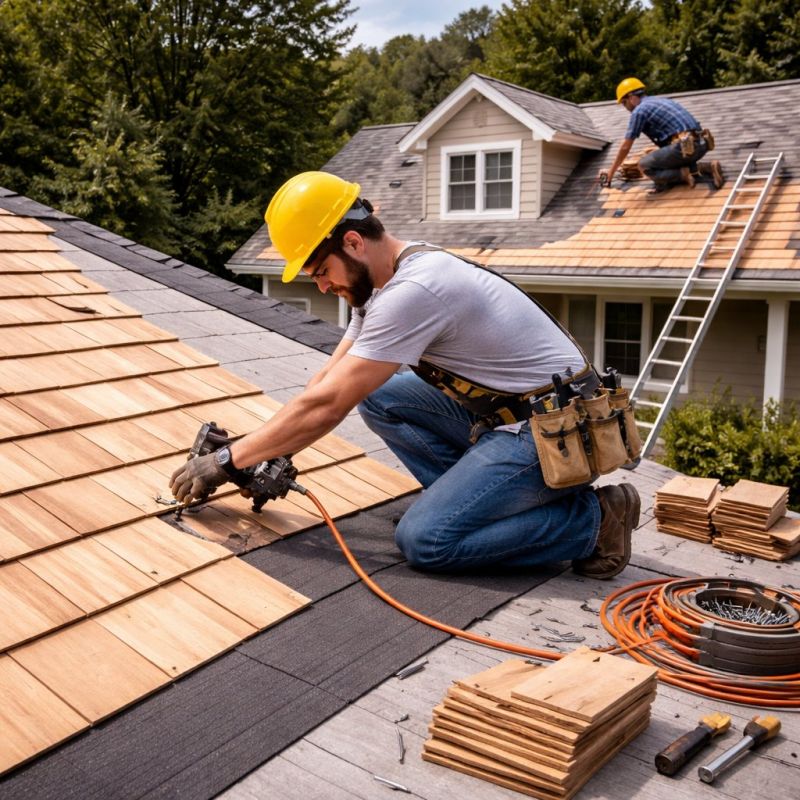 Wood Roofing Installation in Forsyth County, GA