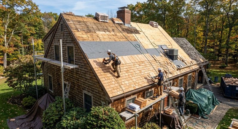 Wood Shingle Roof Replacement in Cherokee County, GA